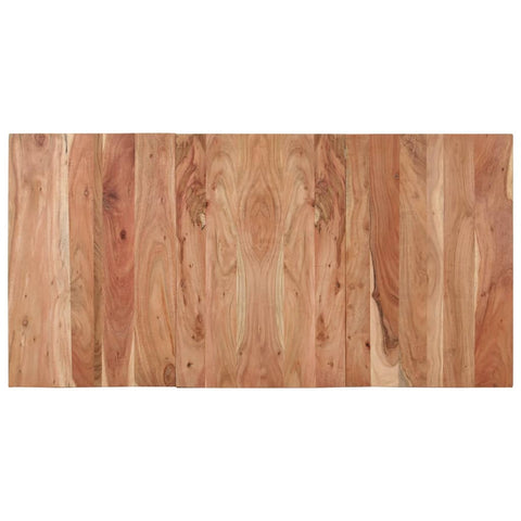 vidaXL Dining Table Black 140x70x76 cm Solid Wood Acacia