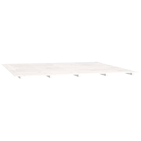 vidaXL Bed Frame without Mattress White 200x200 cm Solid Wood Pine