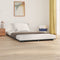 vidaXL Bed Frame without Mattress Grey 120x200 cm Solid Wood Pine
