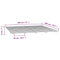 vidaXL Bed Frame without Mattress Grey 180x200 cm Super King Solid Wood Pine