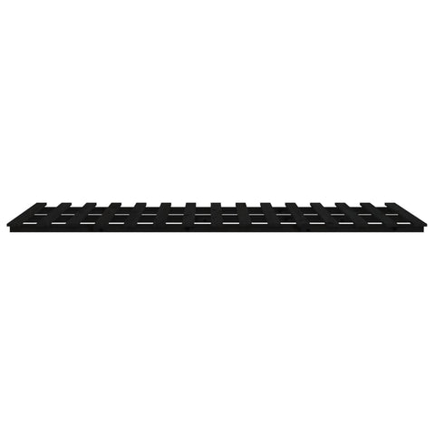 vidaXL Bed Frame without Mattress Black 90x190 cm Single Solid Wood Pine