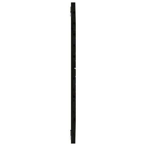 vidaXL Wall Headboard Black 126x3x91.5 cm Solid Wood Pine