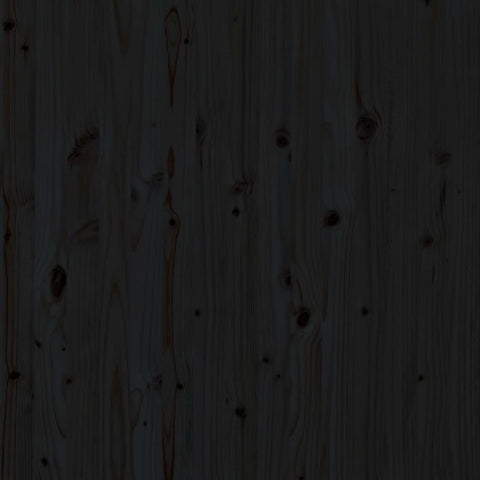 vidaXL Wall Headboard Black 126x3x91.5 cm Solid Wood Pine