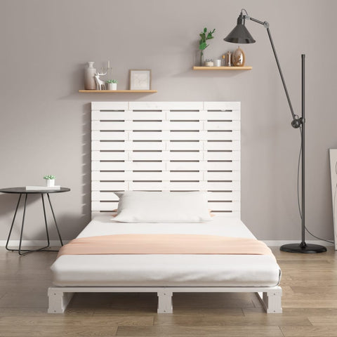 vidaXL Wall Headboard White 81x3x91.5 cm Solid Wood Pine