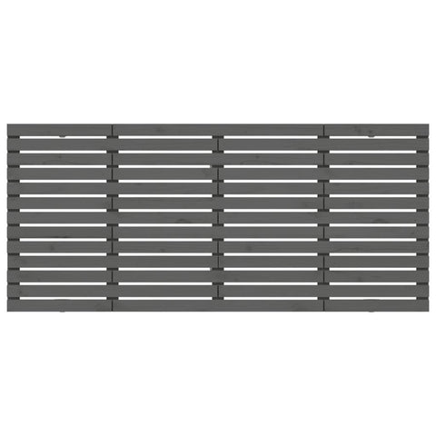 vidaXL Wall Headboard Grey 166x3x91.5 cm Solid Wood Pine