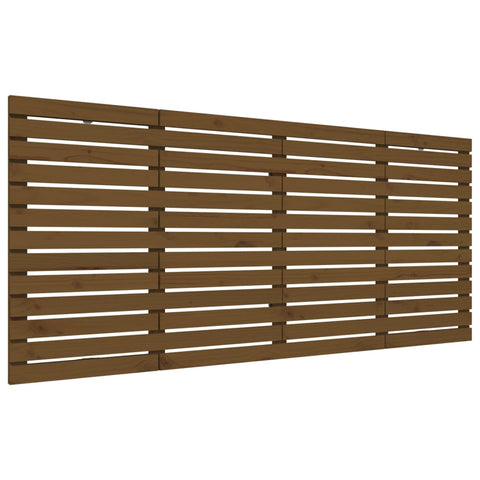 vidaXL Wall Headboard Honey Brown 166x3x91.5 cm Solid Wood Pine