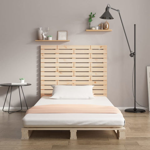 vidaXL Wall Headboard 141x3x91.5 cm Solid Wood Pine