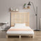 vidaXL Wall Headboard 141x3x91.5 cm Solid Wood Pine