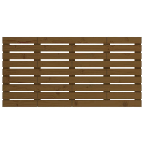 vidaXL Wall Headboard Honey Brown 146x3x63 cm Solid Wood Pine