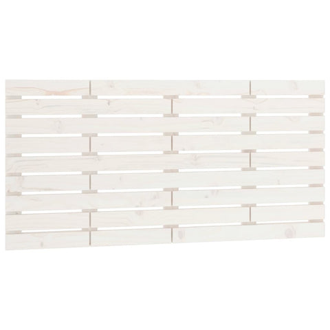 vidaXL Wall Headboard White 156x3x63 cm Solid Wood Pine