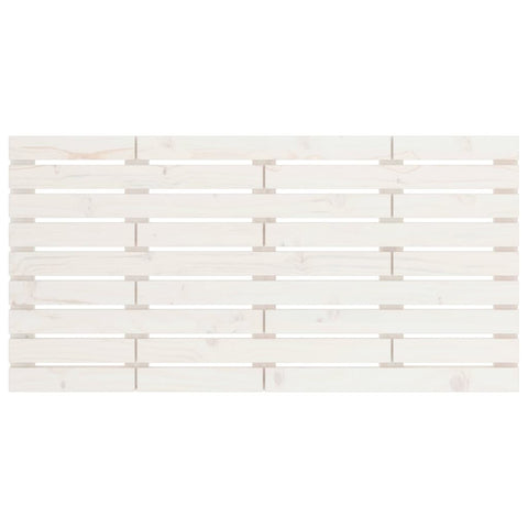 vidaXL Wall Headboard White 156x3x63 cm Solid Wood Pine