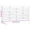 vidaXL Wall Headboard White 156x3x63 cm Solid Wood Pine
