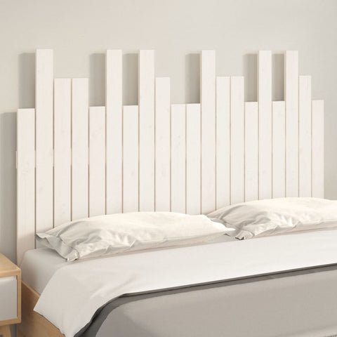 vidaXL Wall Headboard White 127.5x3x80 cm Solid Wood Pine