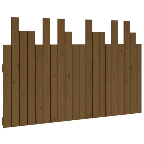 vidaXL Wall Headboard Honey Brown 127.5x3x80 cm Solid Wood Pine