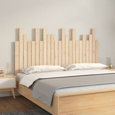 vidaXL Wall Headboard 146.5x3x80 cm Solid Wood Pine