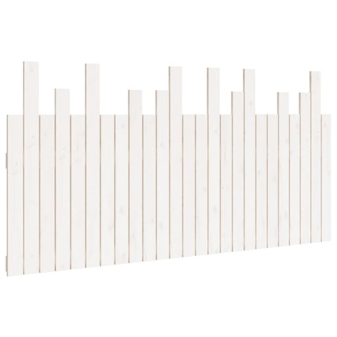 vidaXL Wall Headboard White 159.5x3x80 cm Solid Wood Pine