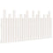 vidaXL Wall Headboard White 159.5x3x80 cm Solid Wood Pine