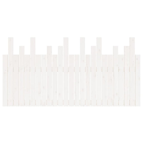 vidaXL Wall Headboard White 159.5x3x80 cm Solid Wood Pine