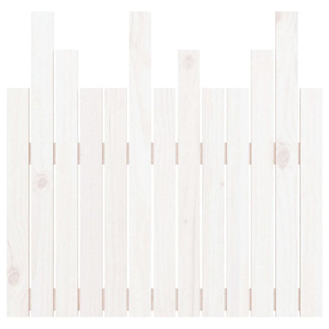 vidaXL Wall Headboard White 82.5x3x80 cm Solid Wood Pine