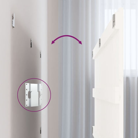 vidaXL Wall Headboard White 140x3x60 cm Solid Wood Pine