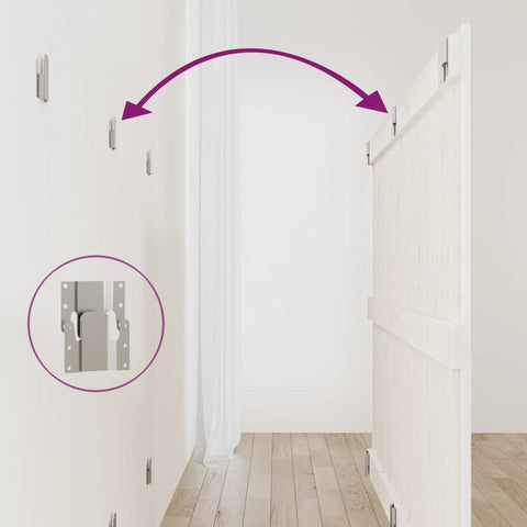 vidaXL Wall Headboard White 159.5x3x90 cm Solid Wood Pine