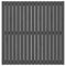 vidaXL Wall Headboard Grey 108x3x110 cm Solid Wood Pine