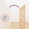 vidaXL Wall Headboard 204x3x110 cm Solid Wood Pine