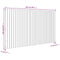 vidaXL Wall Headboard 204x3x110 cm Solid Wood Pine