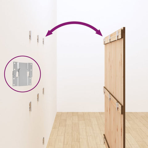 vidaXL Wall Headboard Honey Brown 127.5x3x110 cm Solid Wood Pine