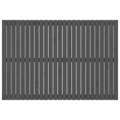 vidaXL Wall Headboard Grey 159.5x3x110 cm Solid Wood Pine