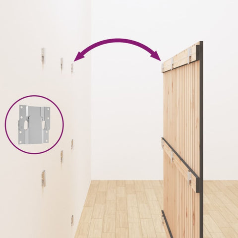 vidaXL Wall Headboard Grey 159.5x3x110 cm Solid Wood Pine