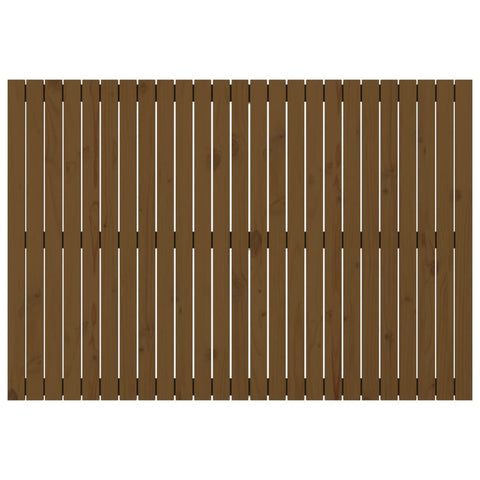 vidaXL Wall Headboard Honey Brown 159.5x3x110 cm Solid Wood Pine