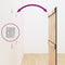 vidaXL Wall Headboard Grey 82.5x3x110 cm Solid Wood Pine