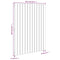 vidaXL Wall Headboard Grey 82.5x3x110 cm Solid Wood Pine