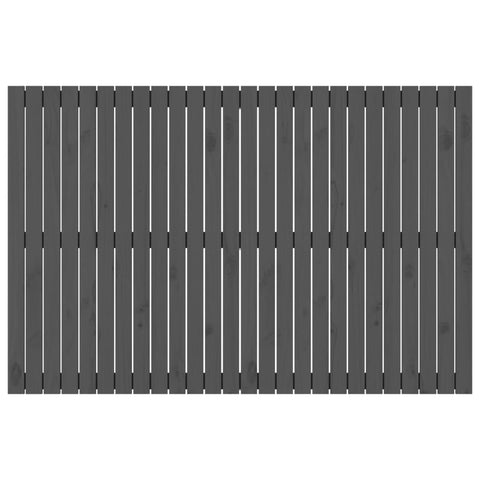 vidaXL Wall Headboard Grey 166x3x110 cm Solid Wood Pine