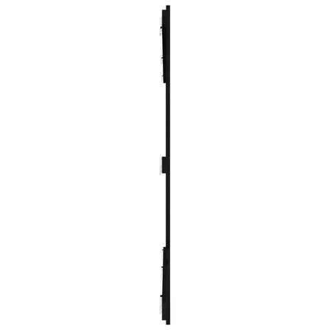 vidaXL Wall Headboard Black 185x3x110 cm Solid Wood Pine