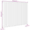 vidaXL Wall Headboard White 140x3x110 cm Solid Wood Pine