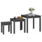 vidaXL Nesting Tables 3 pcs Grey Solid Wood Pine