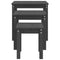 vidaXL Nesting Tables 3 pcs Grey Solid Wood Pine