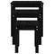 vidaXL Nesting Tables 3 pcs Black Solid Wood Pine
