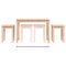 vidaXL Nesting Tables 3 pcs Solid Wood Pine