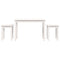 vidaXL Nesting Tables 3 pcs White Solid Wood Pine