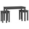 vidaXL Nesting Tables 3 pcs Grey Solid Wood Pine