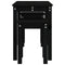vidaXL Nesting Tables 3 pcs Black Solid Wood Pine