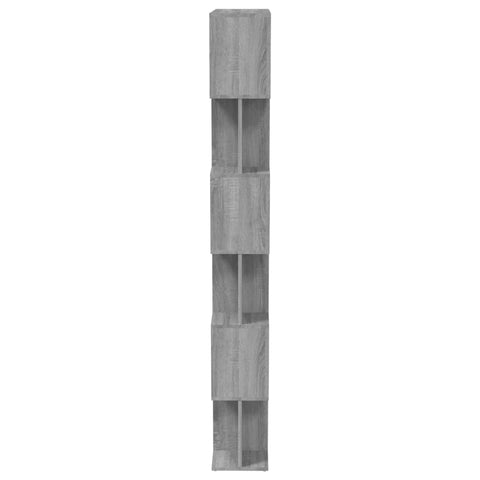 vidaXL Book Cabinet/Room Divider Grey Sonoma 80x24x192 cm Engineered Wood