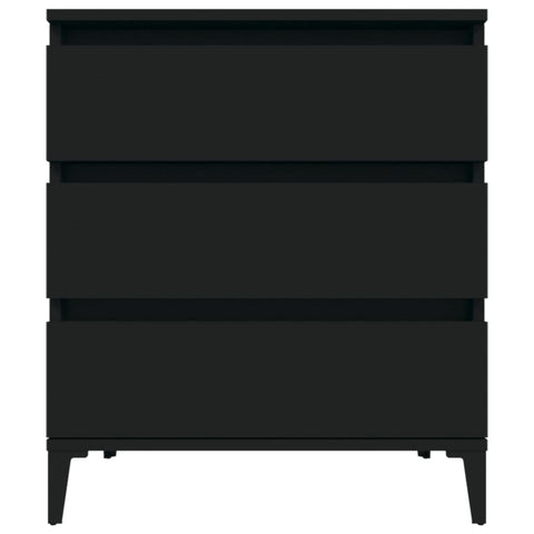 vidaXL Sideboard Black 60x35x70 cm Engineered Wood