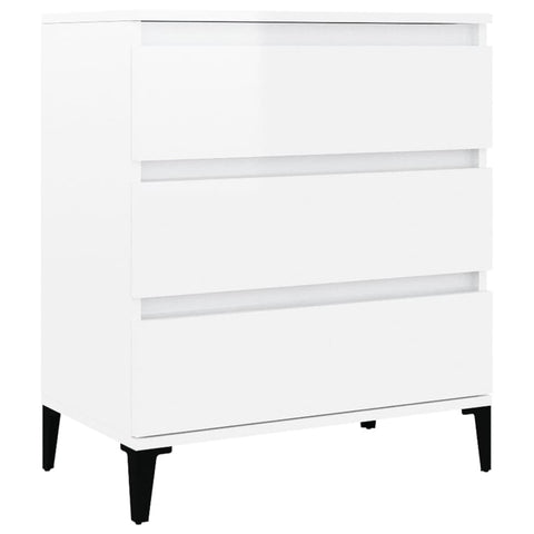 vidaXL Sideboard High Gloss White 60x35x70 cm Engineered Wood