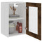 vidaXL Hanging Glass Cabinet Lyon Smoked Oak 40x31x60 cm Engineered Wood