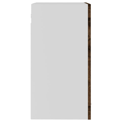 vidaXL Hanging Glass Cabinet Lyon Smoked Oak 40x31x60 cm Engineered Wood