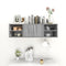 vidaXL Wall Shelf Grey Sonoma 102x30x29 cm Engineered Wood